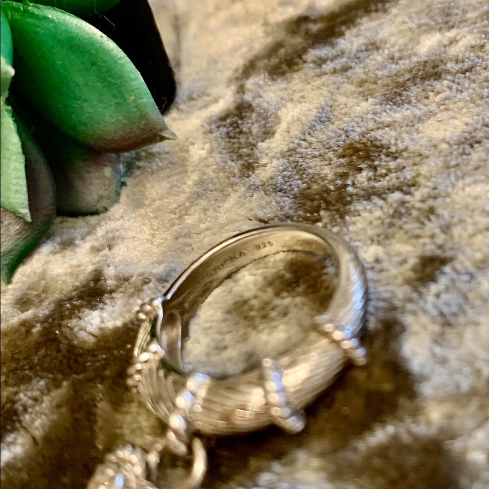 🌟Judith Ripka dangle heart ring🌟 - Picture 6 of 7